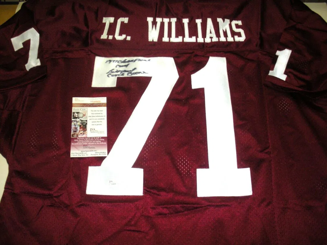Signed Remember the Titans Jersey Boone and Yoast 1971 Champs JSA COA