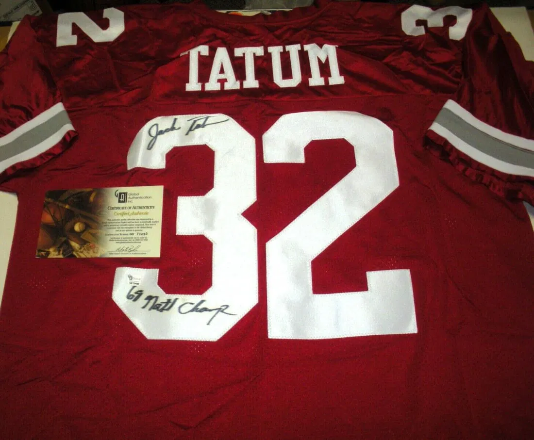 Signed Russell Jersey Jack Tatum Ohio State Buckeyes With GAI COA