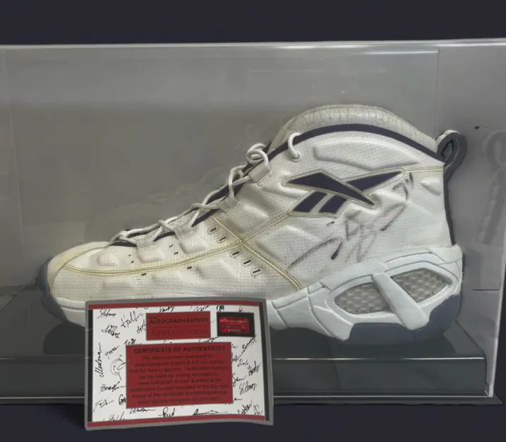 Signed Shaquille O'Neal Reebok Sneaker COA