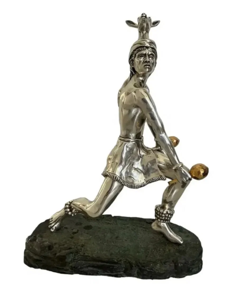 Silver Native Indian Aztec by Martin Mendoza Maya