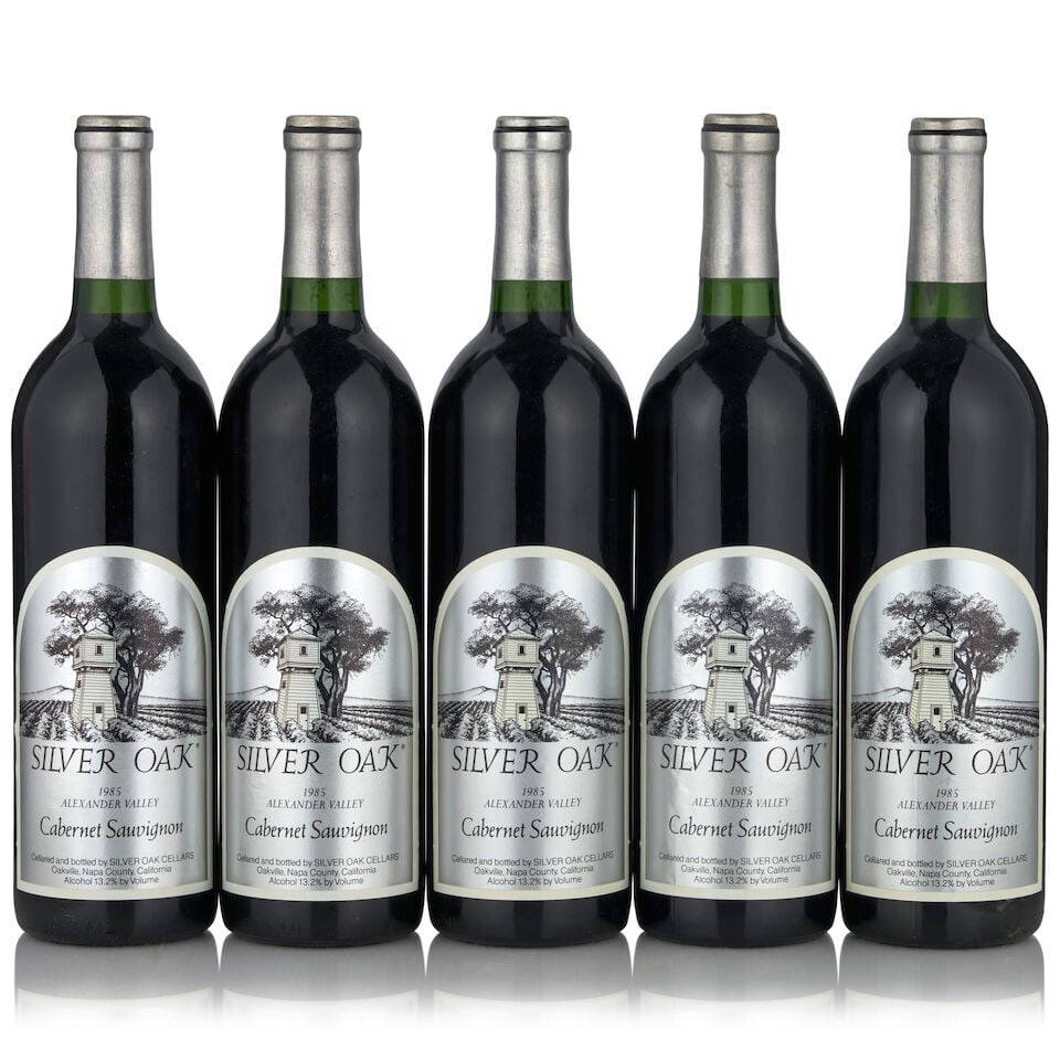 Silver Oak Cabernet Sauvignon Alexander Valley, 1985 (5 bottles, 750ml)