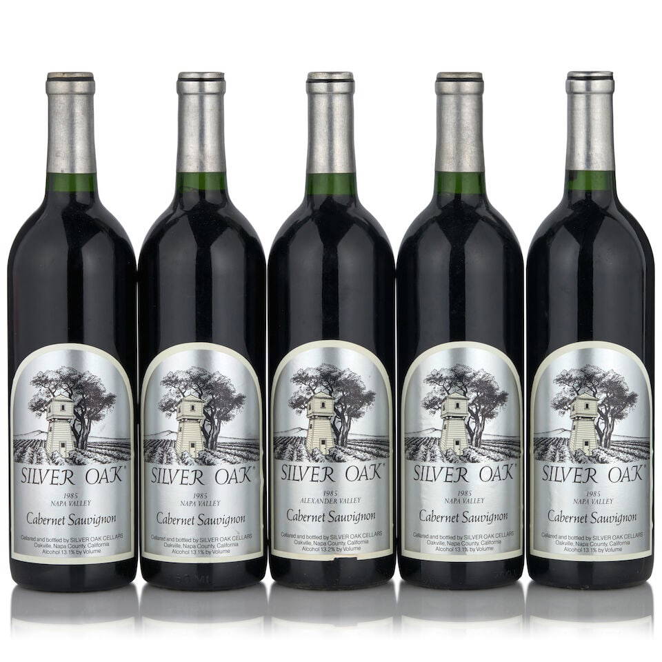 Silver Oak Cabernet Sauvignon Napa Valley, 1985 (5 bottles, 750ml)