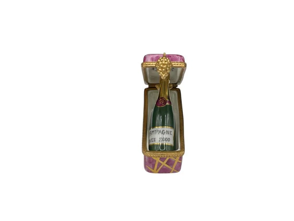 SINCLAIR LIMOGES FRANCE HAND PAINTED CHAMPAGNE CUVEE 2000 LIMOGE LIMITED EDITION