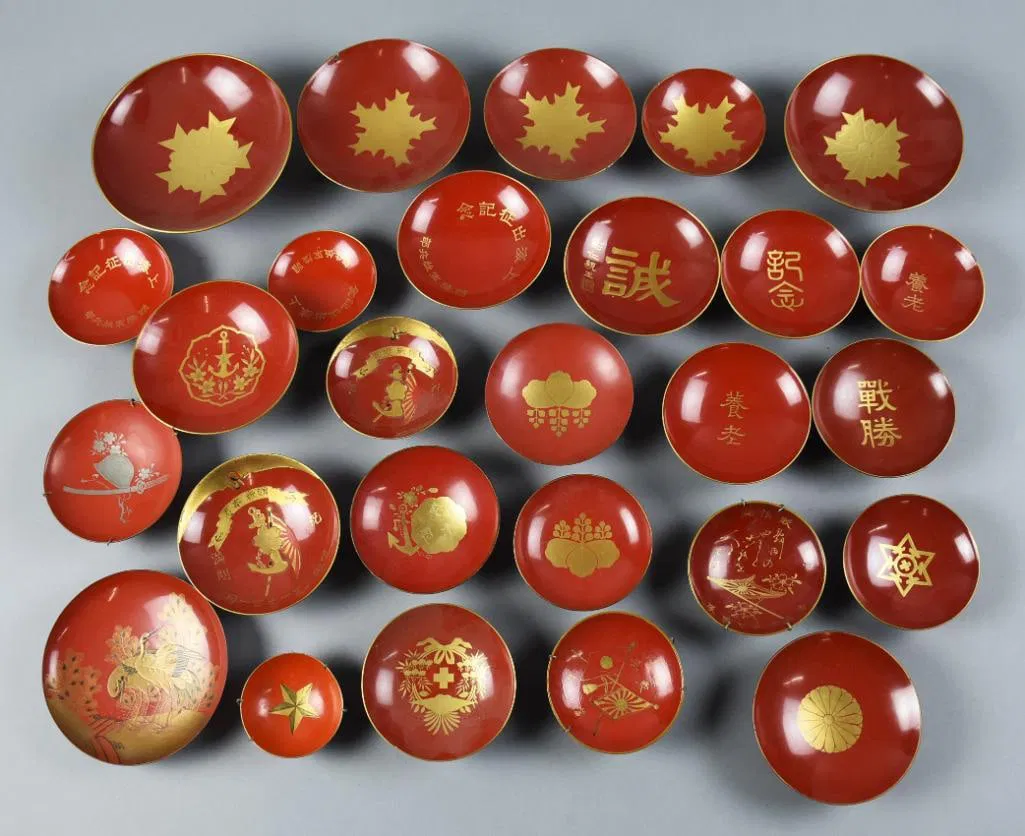 Sino-Japan War Badge of Rising Sun Infantry Sake Cups & More