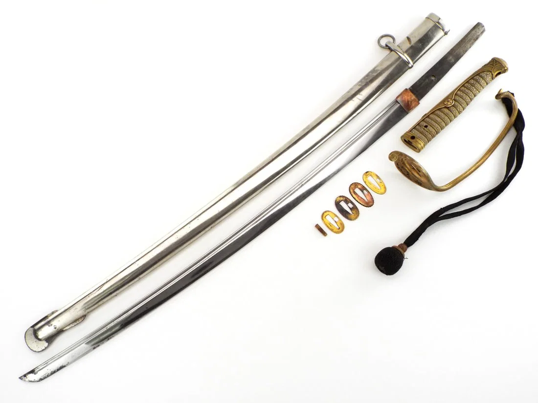 Sino Russian War IJA Kyu Gunto Sword with Forged Blade