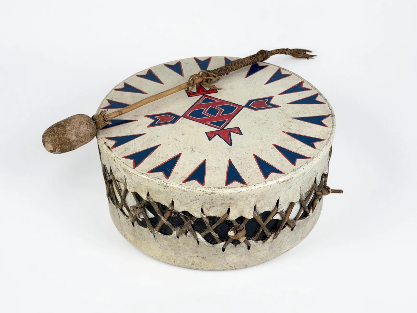 Sioux Rawhide Painted Drum