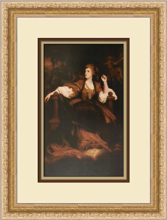 Sir Joshua Reynolds Mrs Siddons Tragic Muse Custom Framed Art Print