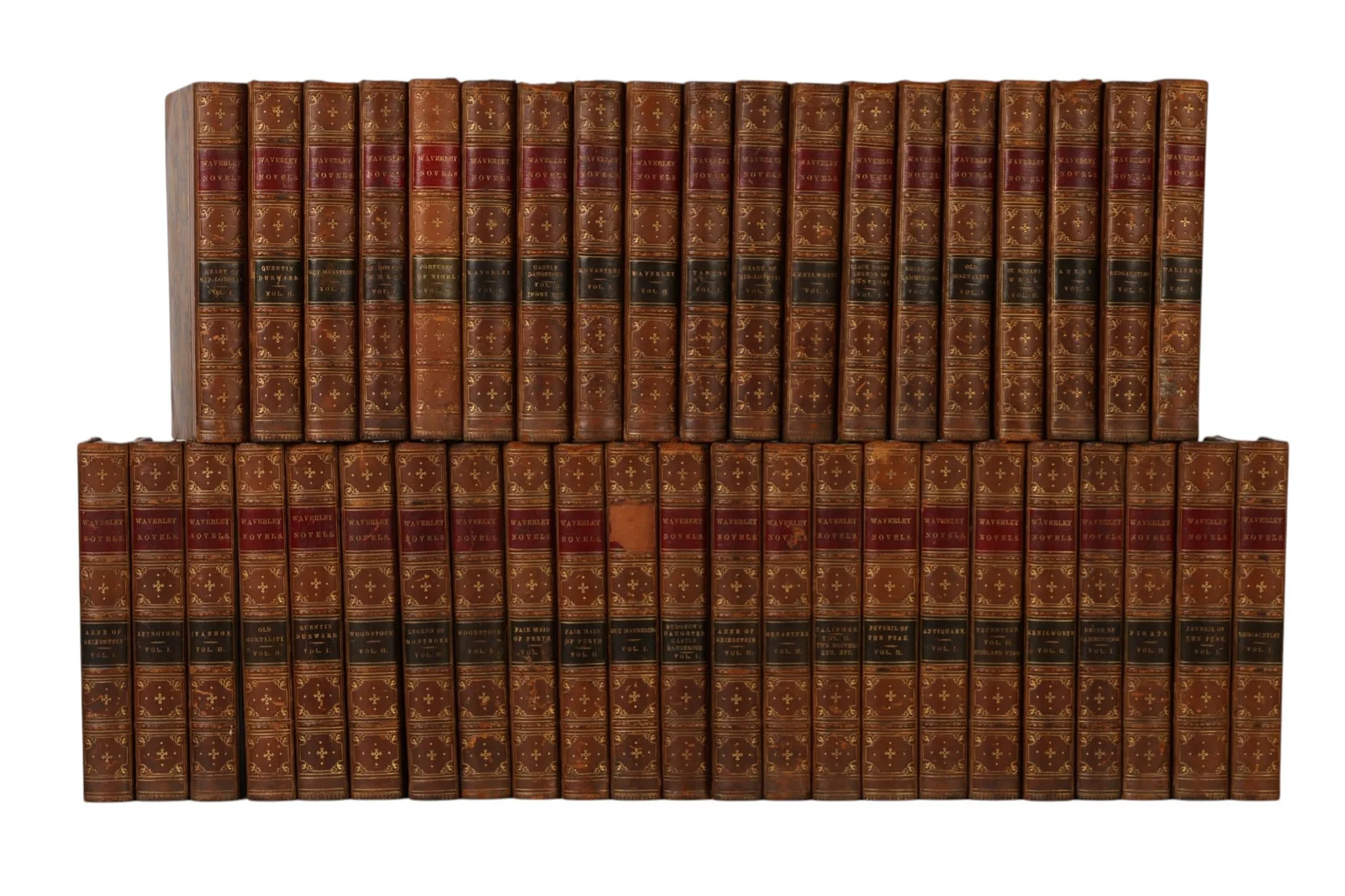 Sir Walter Scott Waverley Novel 42 Vol Leather SET