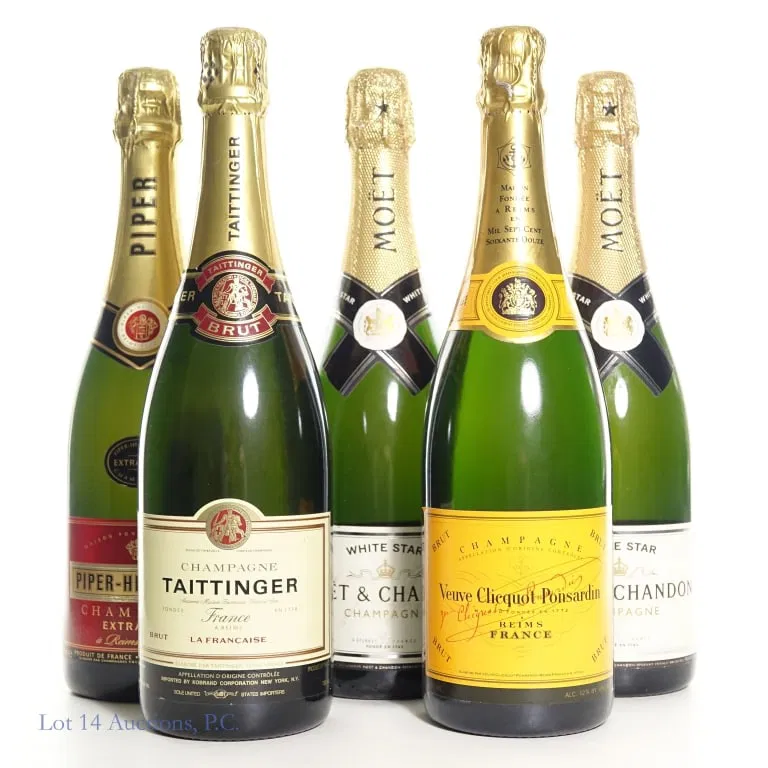 Six French Champagnes (Moet & Chandon, More)