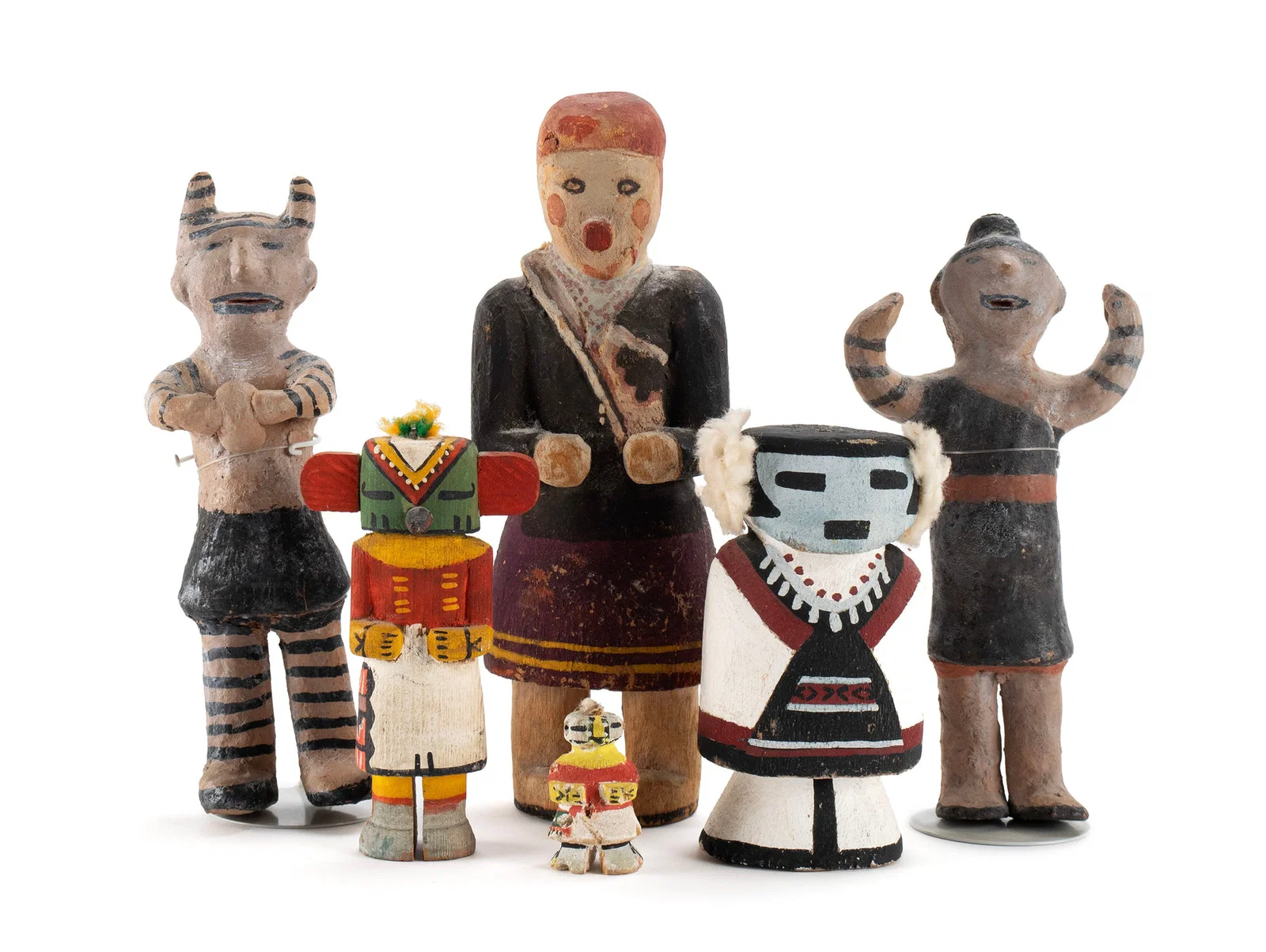 SIX HOPI KACHINA DOLLS