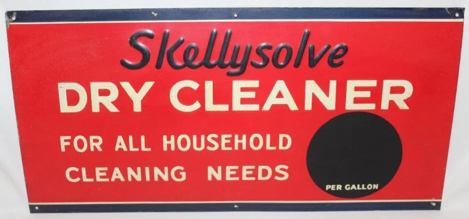 Skellysolve Embossed SST Dry Cleaner Sign