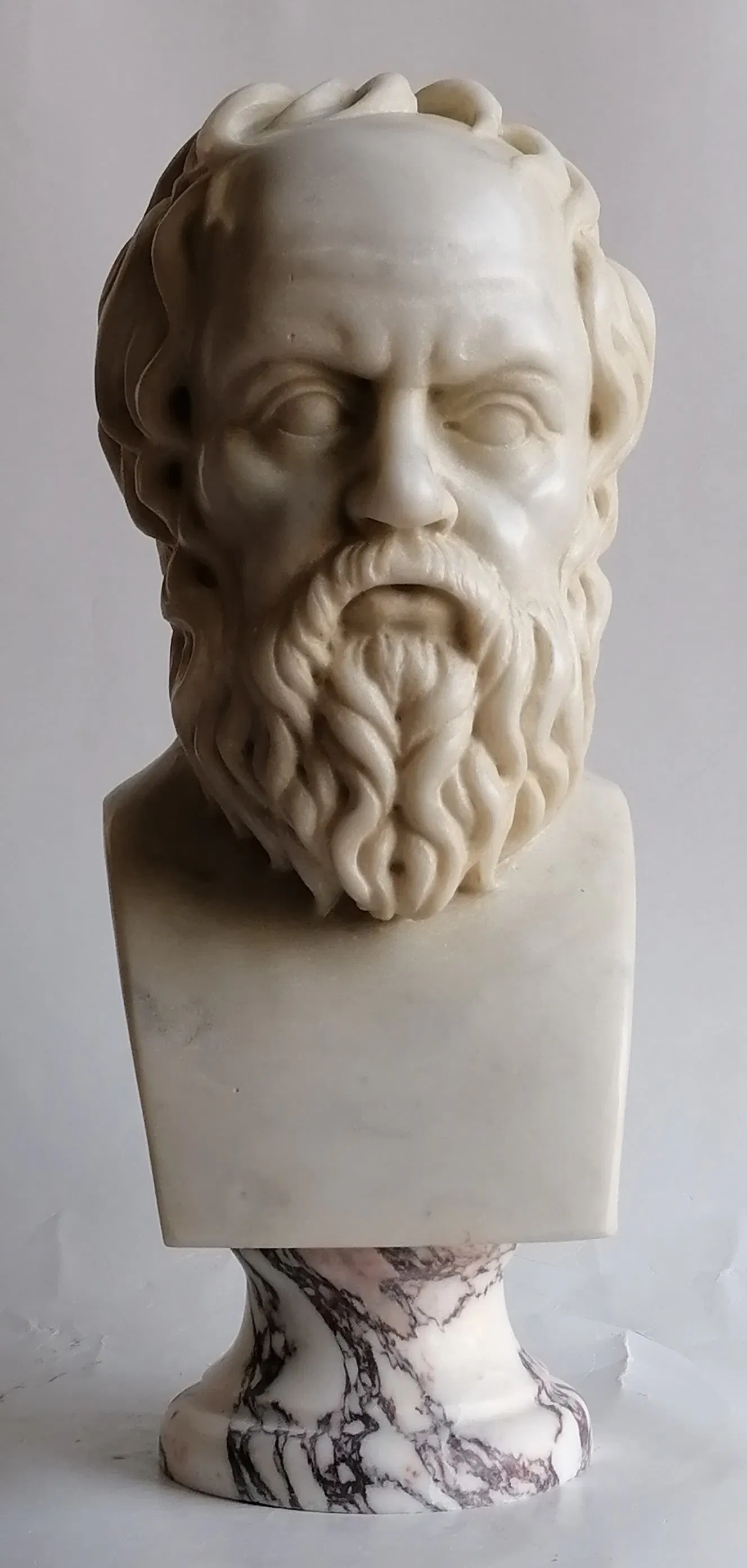 Socrate marble bust