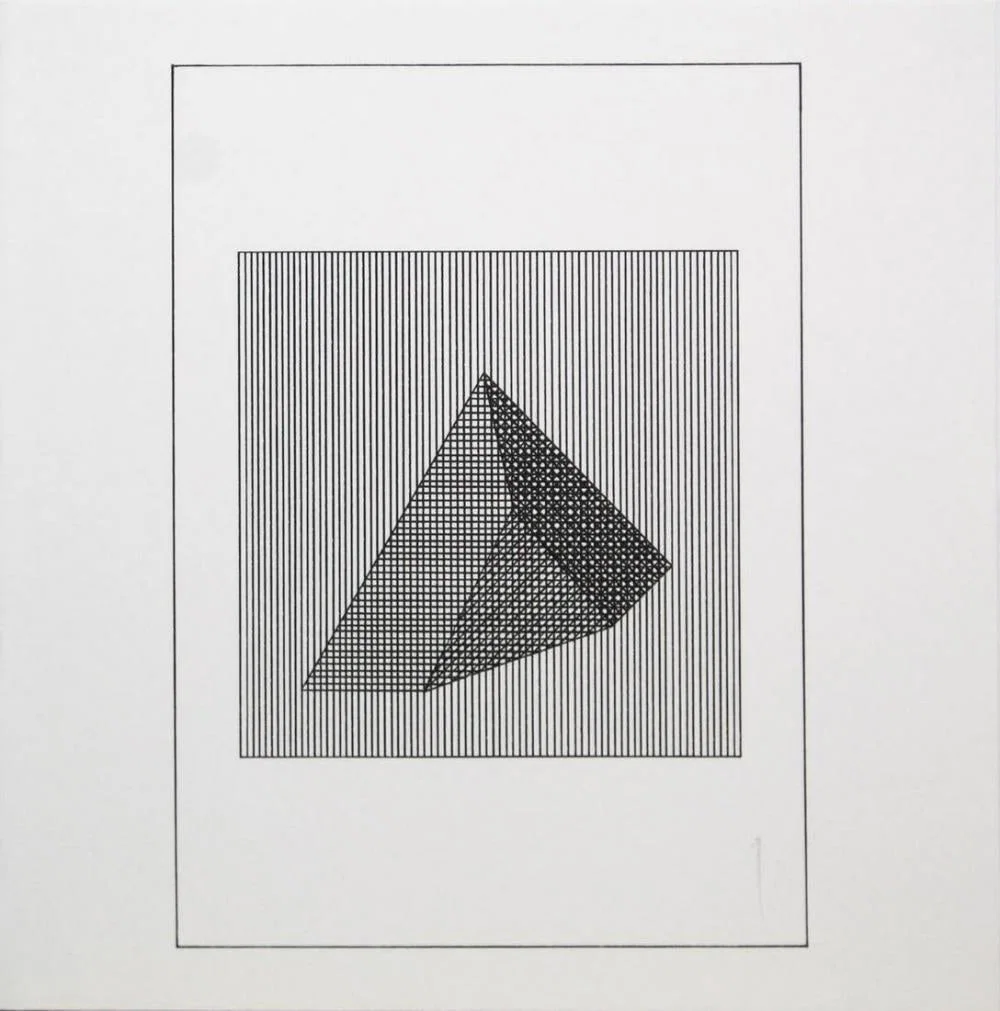 Sol Lewitt, 'Untitled - 3D Tip', From The Suite 'Ficciones', Silkscreen