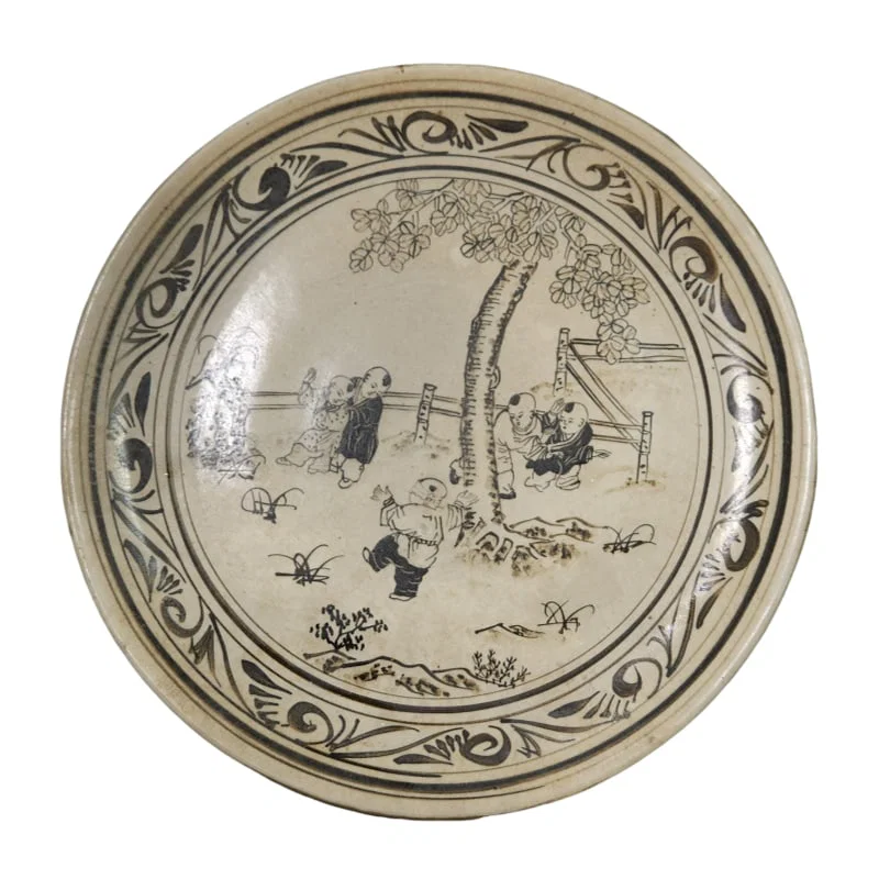 Song Dynasty Cizhou Kiln Large Plate