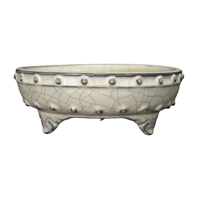 Song Dynasty Guan Kiln Moon White Glaze Nail Wash