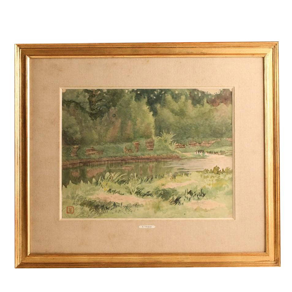 "Sosuke Yasui's Landscape Painting (Watercolor)" by Sho Asai, Ryuzaburo Umehara