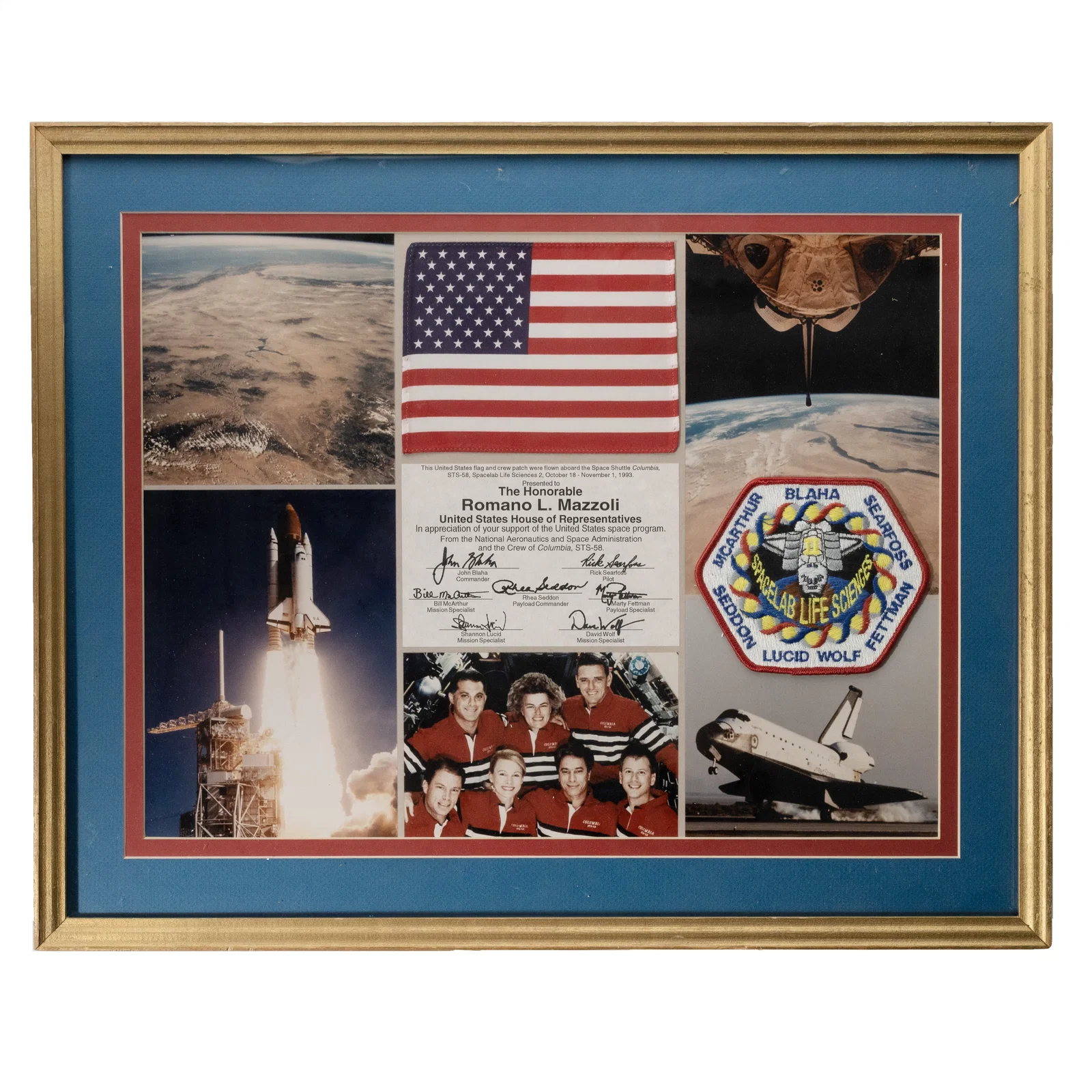 [SPACE EXPLORATION] Space Flown Flag on Columbia