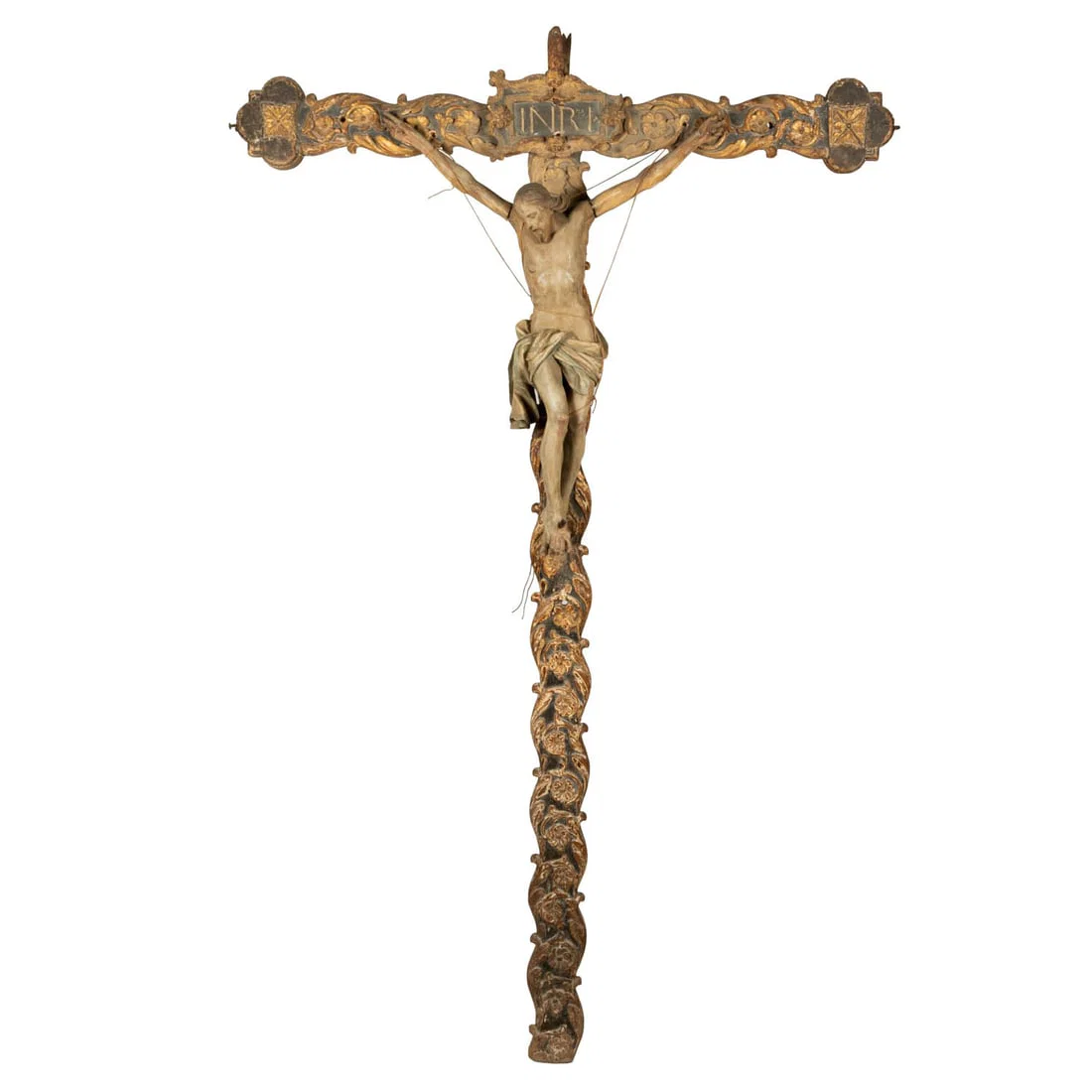 Spanish Colonial Polychrome Carved