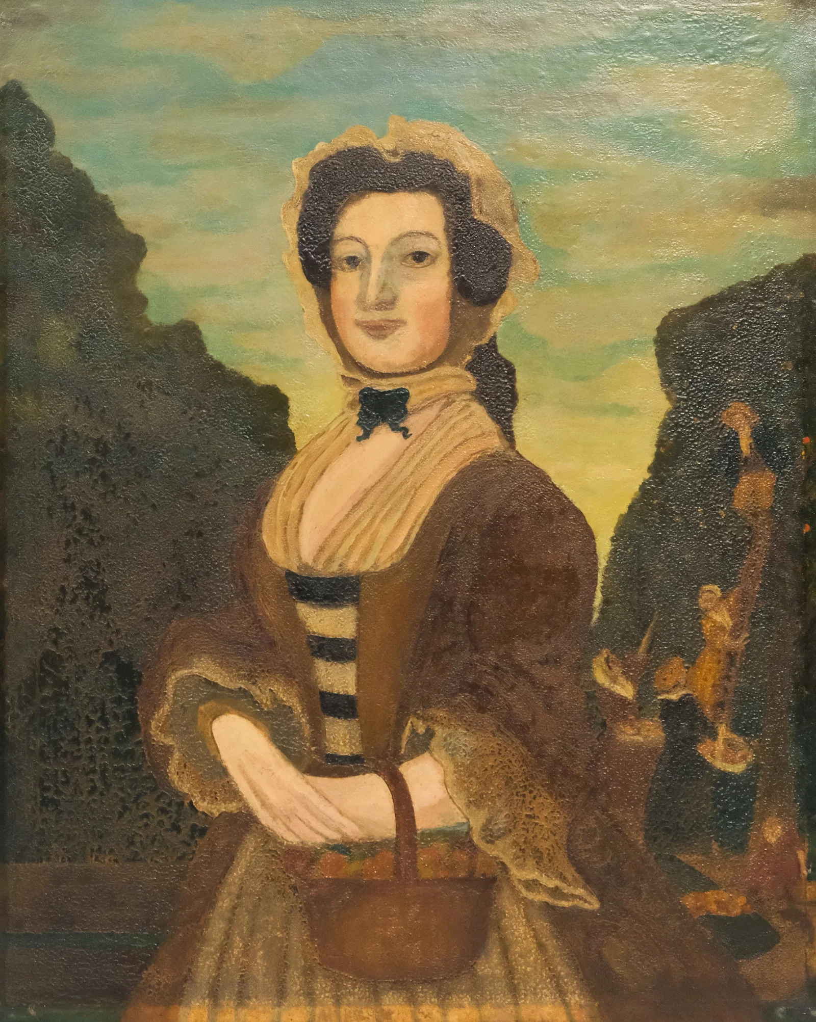 Spanish School, Portrait of a Lady in Orchard