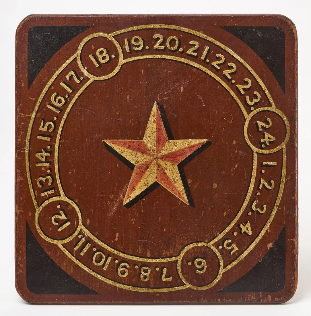 Spinner Gameboard with Checkers on Reverse