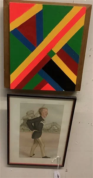 Spy Print & Enamel on Board, Nicholas Gordon