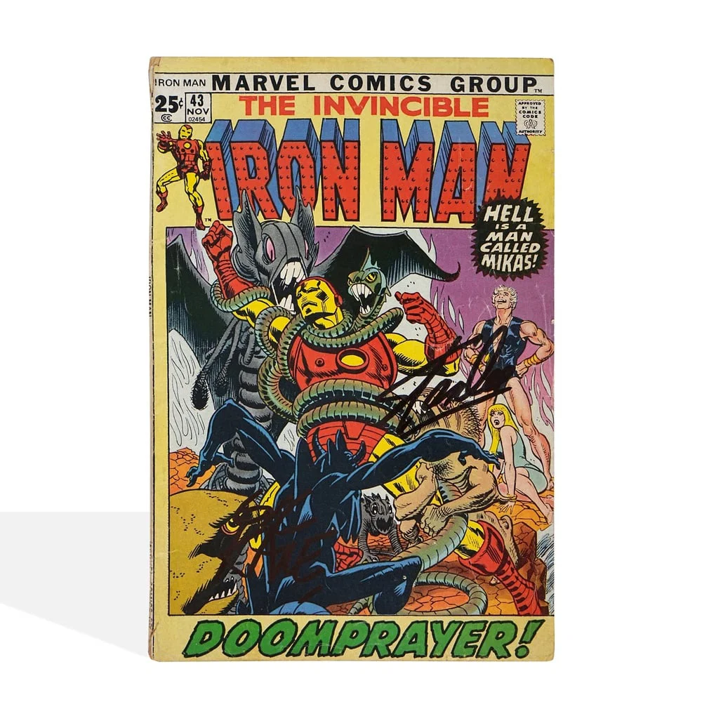STAN LEE AND GIL KANE SIGNED THE INVINCIBLE IRON MAN NO. 43 (NOVEMBER 1971)