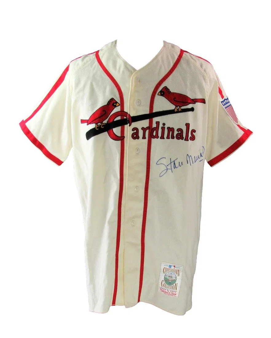 Stan Musial Signed St. Louis Cardinals Jersey Mitchell & Ness PSA/DNA