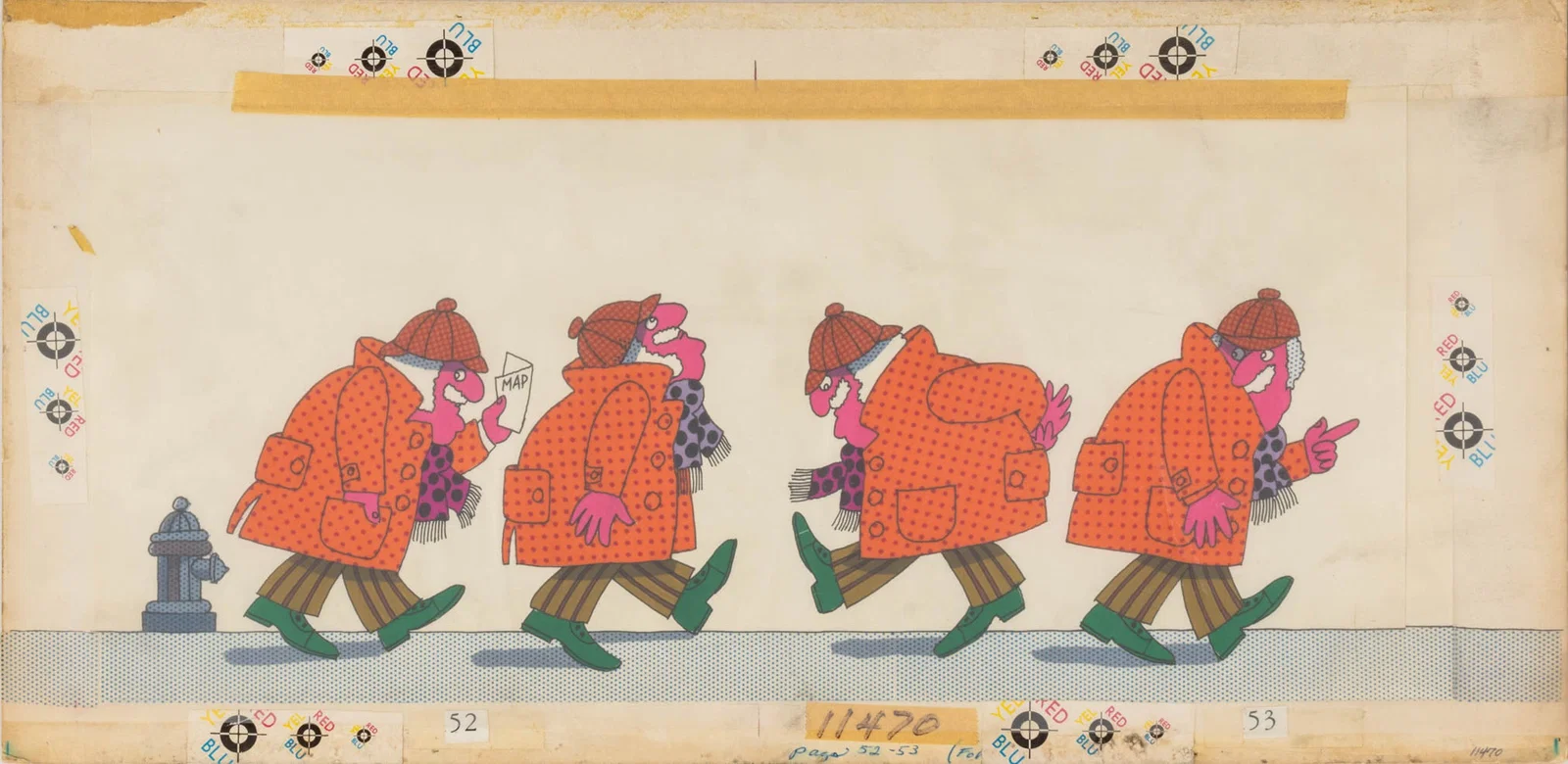 Stanislaw Zagorski Man in Jacket Animation Cel