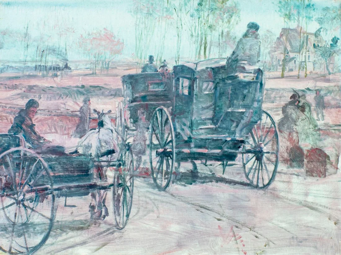 Stanley R Hunter (NY,MI,1939-2000) oil painting