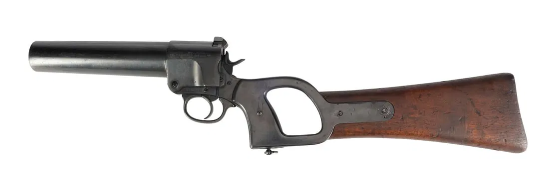 STAR WARS: THE EMPIRE STRIKES BACK (1980) - Boba Fett Rifle Replica Base Gun - Webley No. 1 Mark 1