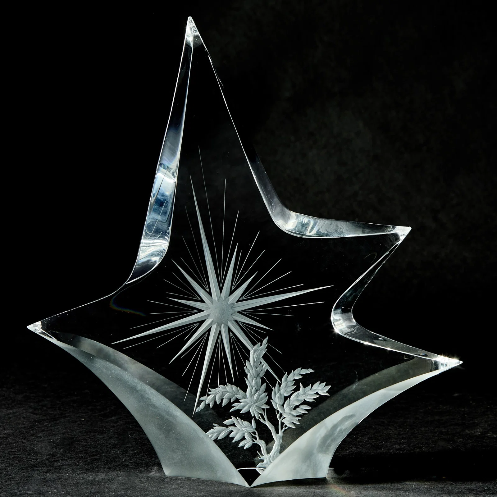 Steuben Glass Sculpture Entitled “The Aim”