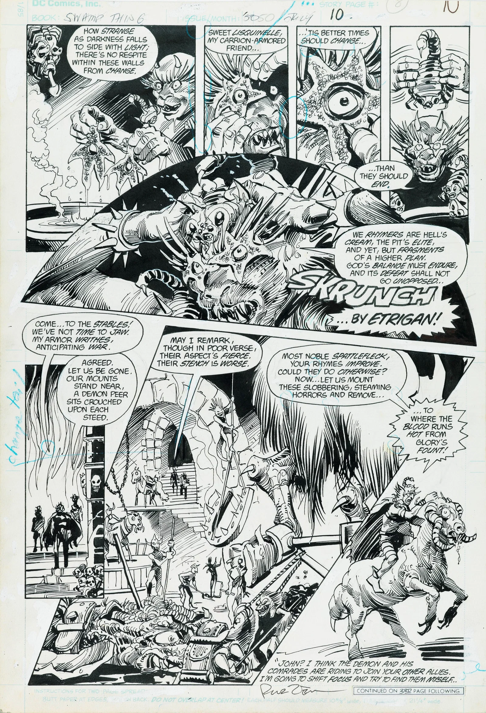 Steve Bissette & Rick Veitch - "Swamp Thing - The End", 1986