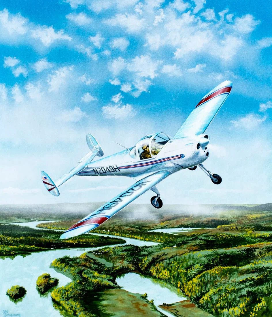Steve Ferguson (US,1946-?) gouache painting