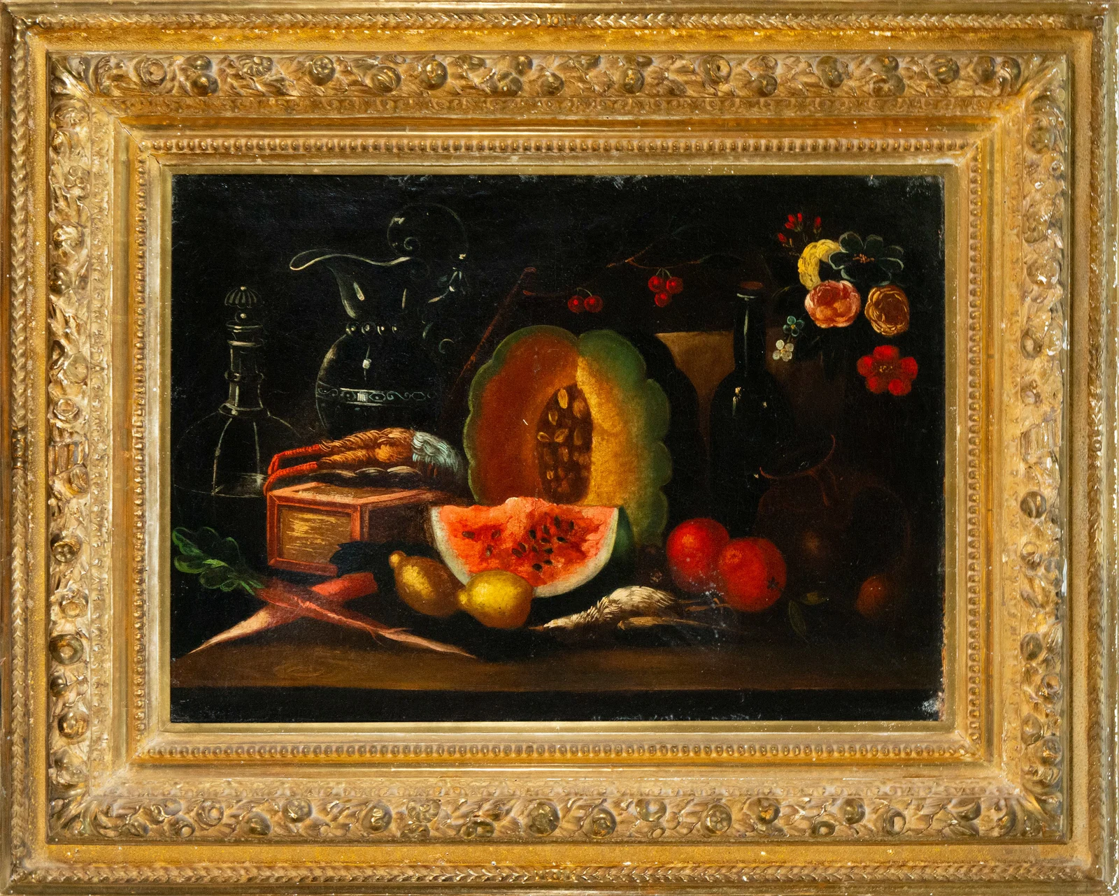 Still life of fruit. Spanish School. 19th century