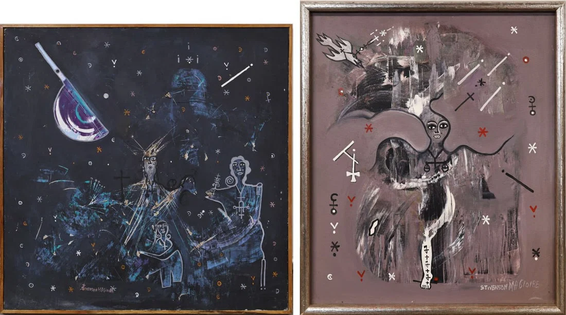 STIVENSON MAGLOIRE (HAITIAN, 1963-1994) [2 WORKS].