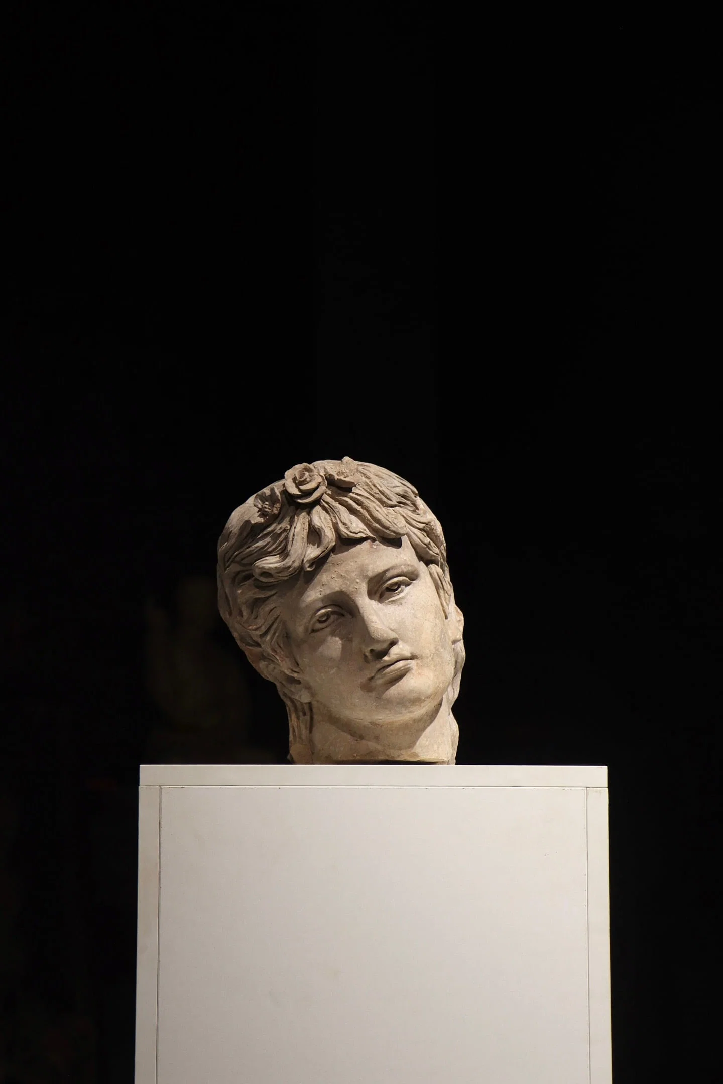 Stone Character Head Figure