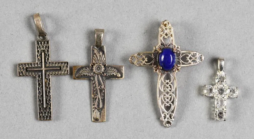 STS & More Sterling Silver Cross Assortment