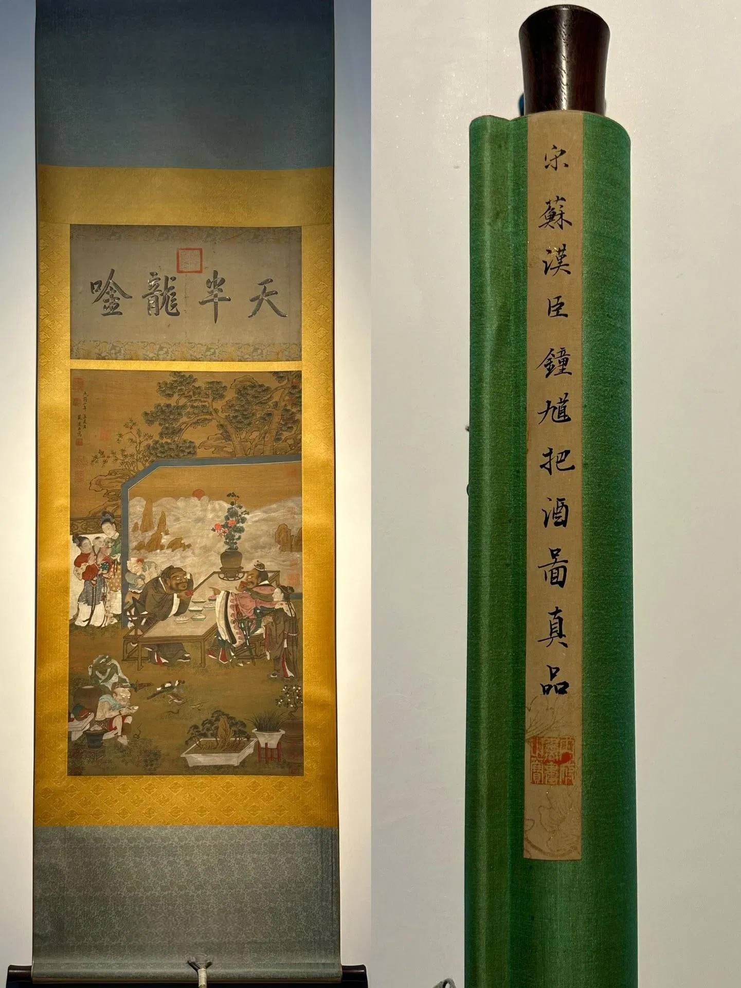 Su Hanchen's exquisite silk fabric (with wine in hand)