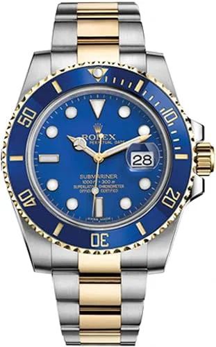 Submariner Blue Dial Mens Watch Reference 16613 Oyster Bracelet