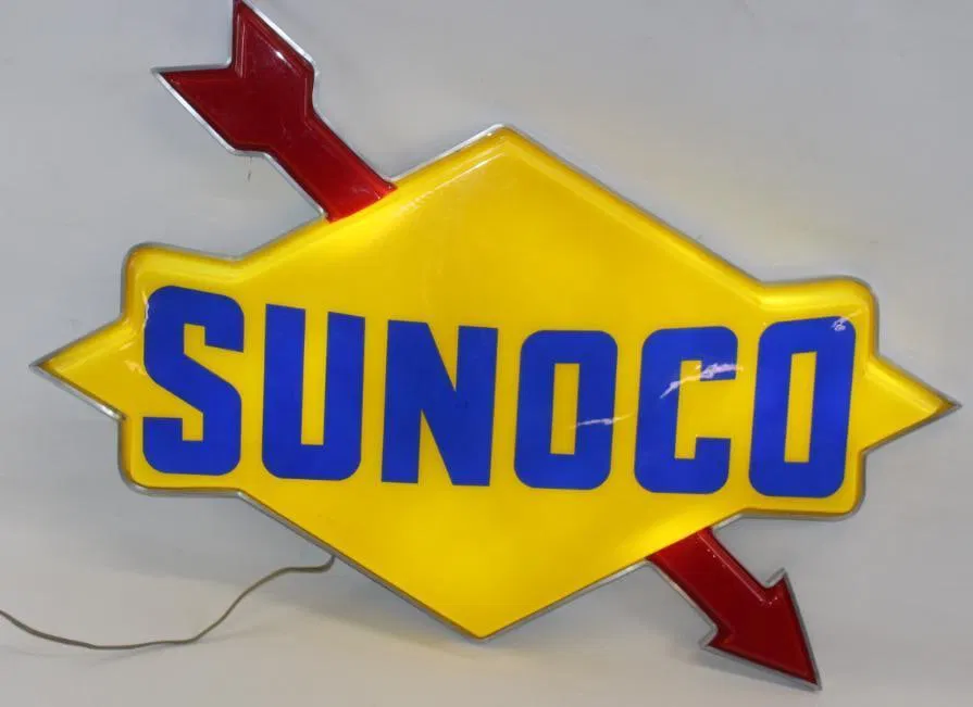 Sunoco Light Up Gas Station Advertising Sign