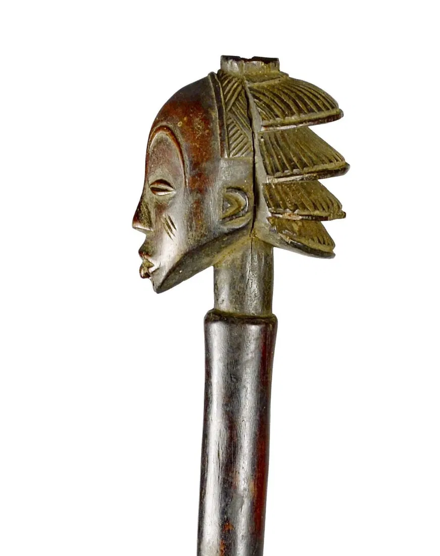 Superb LUBA Shankadi Axe figure statue Congo African Tribal Art 1405
