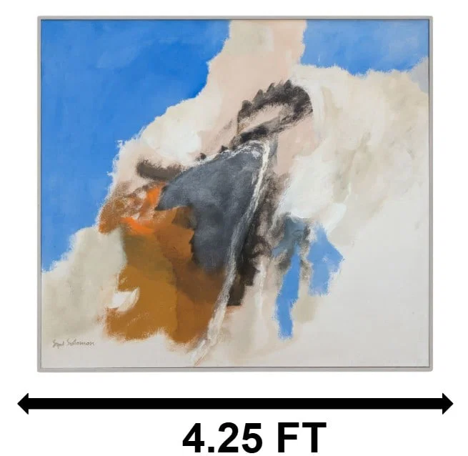 Syd Solomon (1917-2004) American, "Grayrock" Oil and Tempera on Canvas