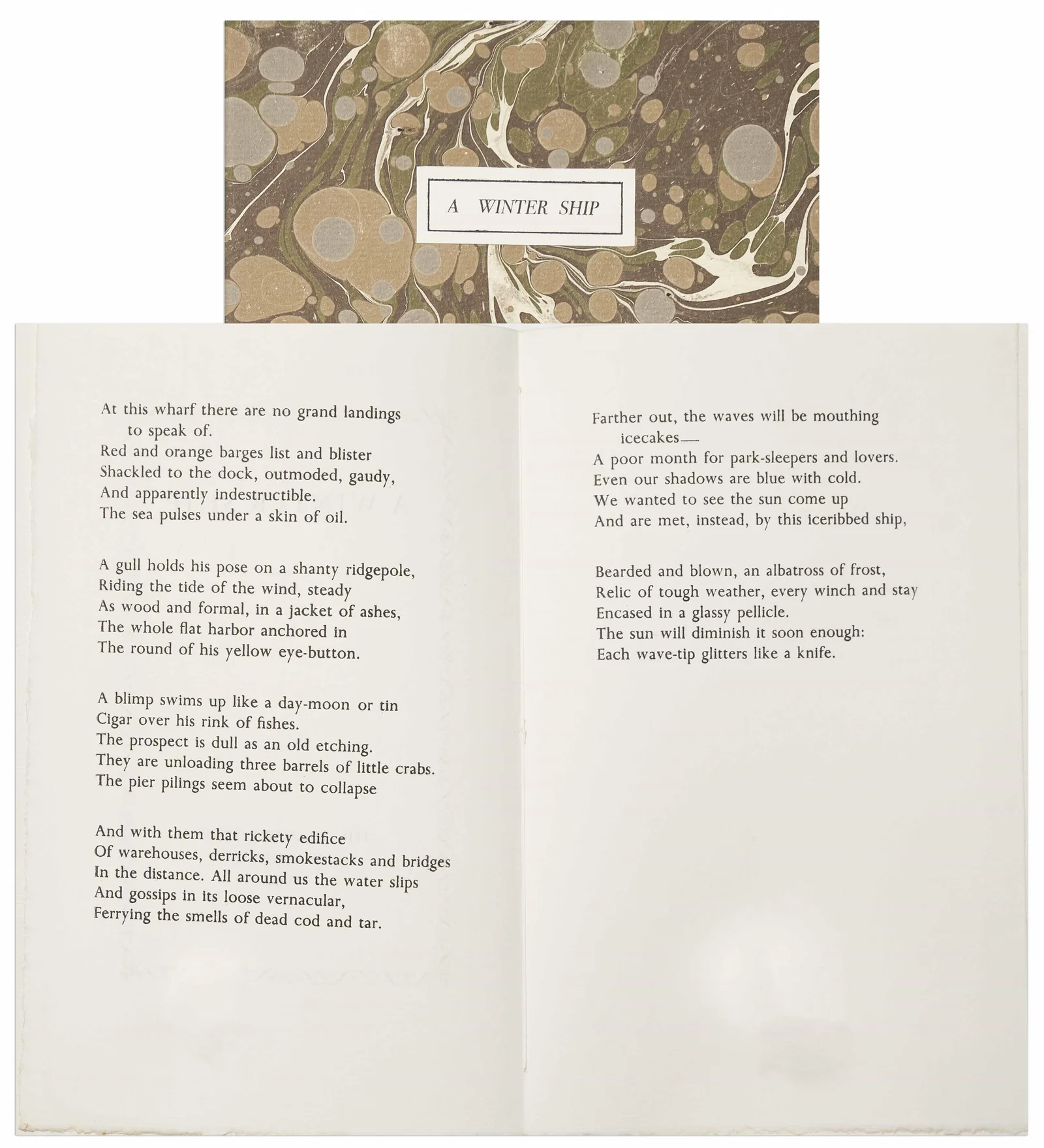 Sylvia Plath 1st Separately Published Work, "A Winter Ship," Scarce Personally Owned Copy