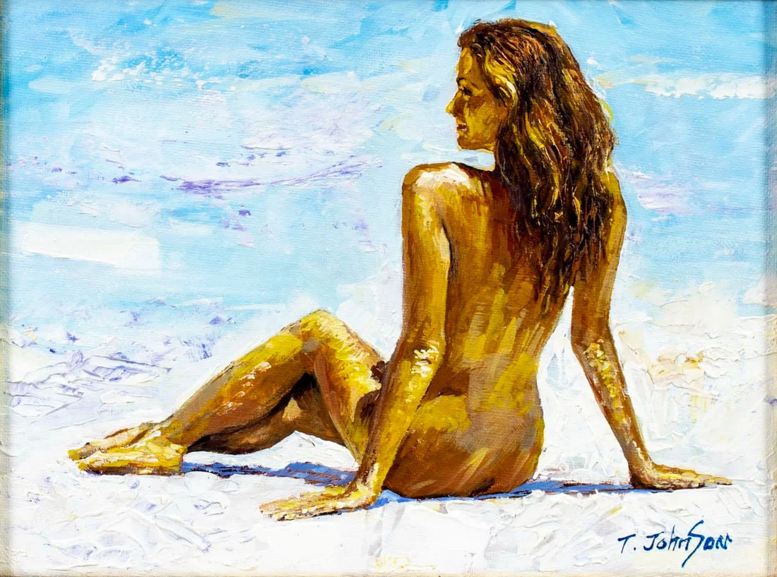 T Johnson (US,20/21C) oil painting