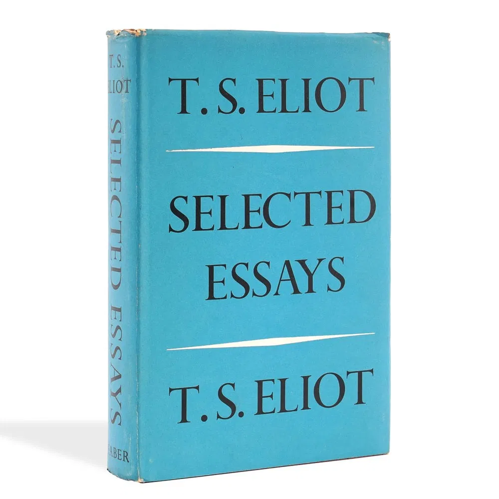 T. S. ELIOT SIGNED SELECTED ESSAYS