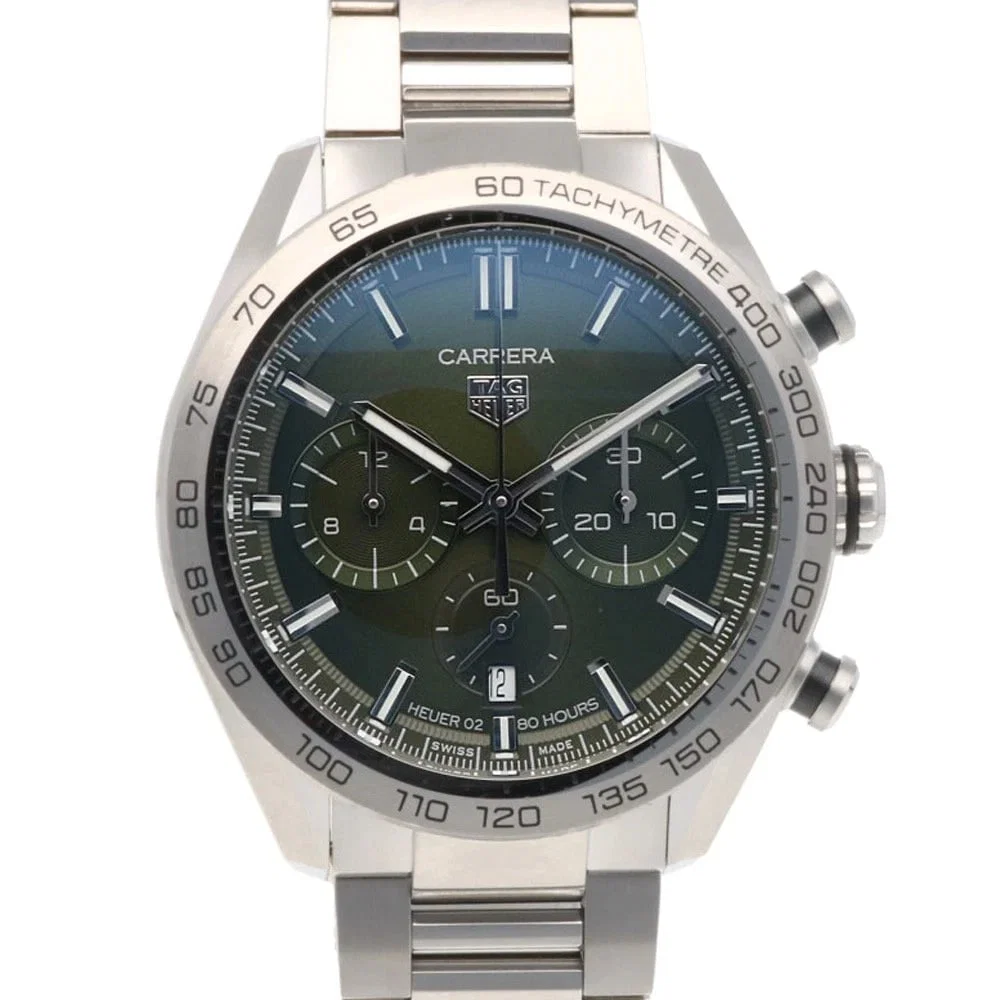 TAG HEUER CARRERA CALIBER WATCHES STAINLES STEEL CHRONOGRAPH WATCH