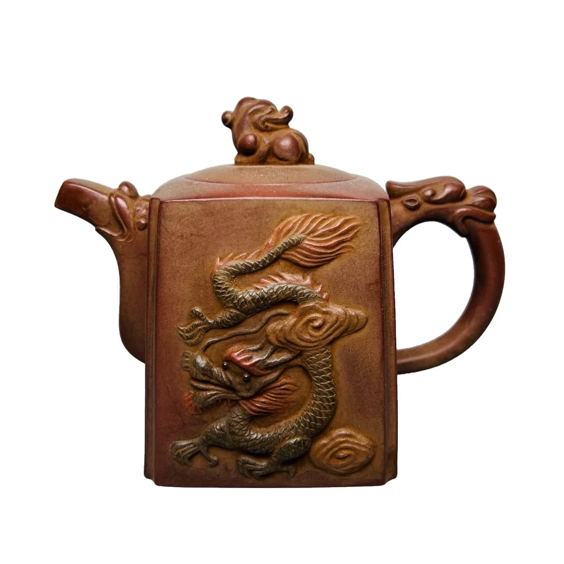 Taiwanese collector's old purple clay teapot from Yixing Factory, made by Yang Pengnian, in the