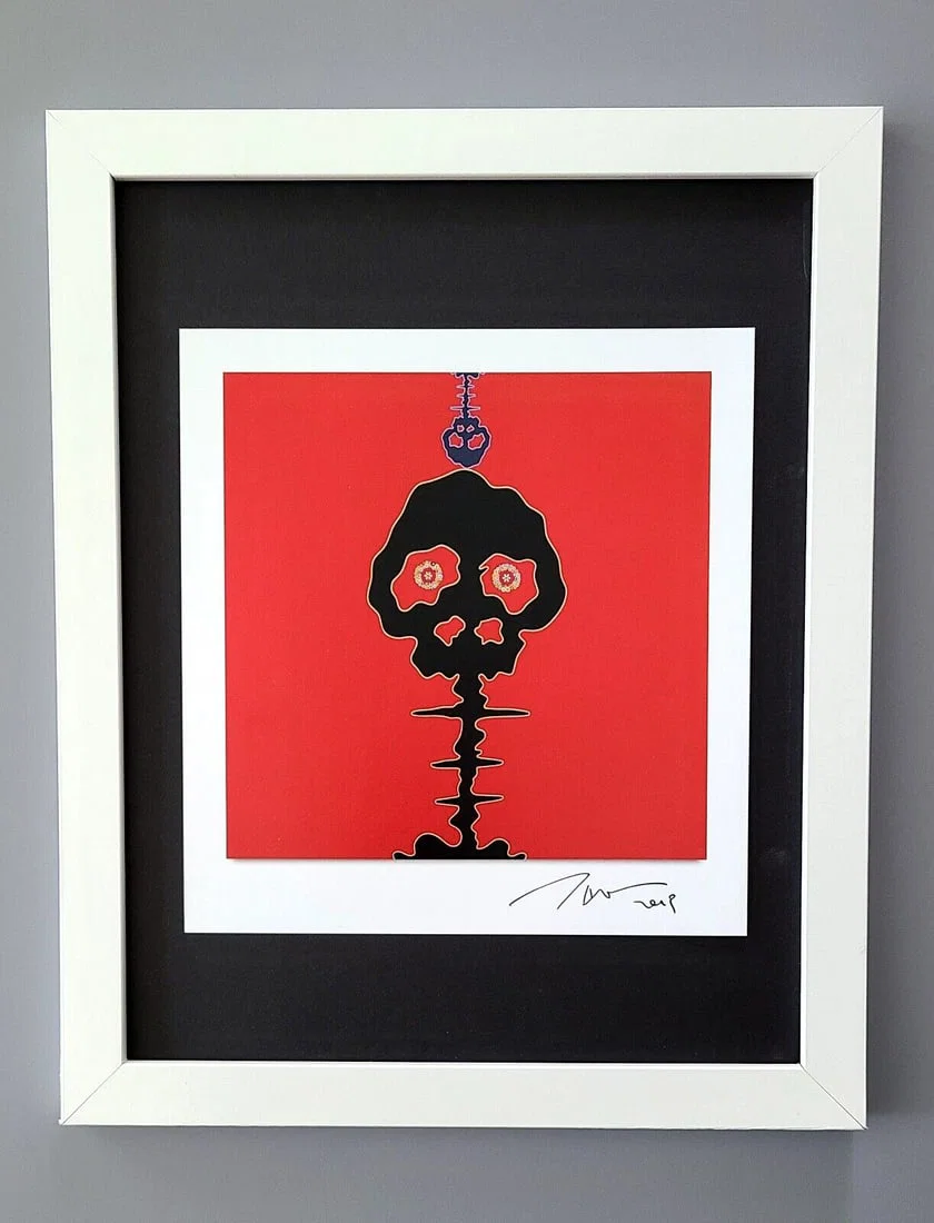TAKASHI MURAKAMI + AWESOME SIGNED JAPAN ART PRINT WITH NEW FRAME