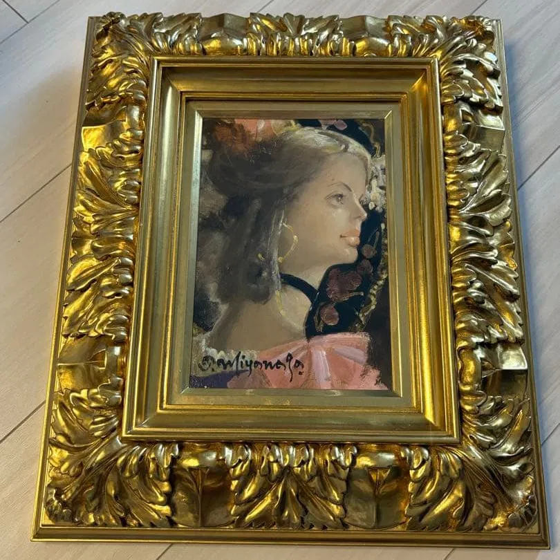Takehiko Miyanaga "Flight" Oil Painting SM Frame with Box