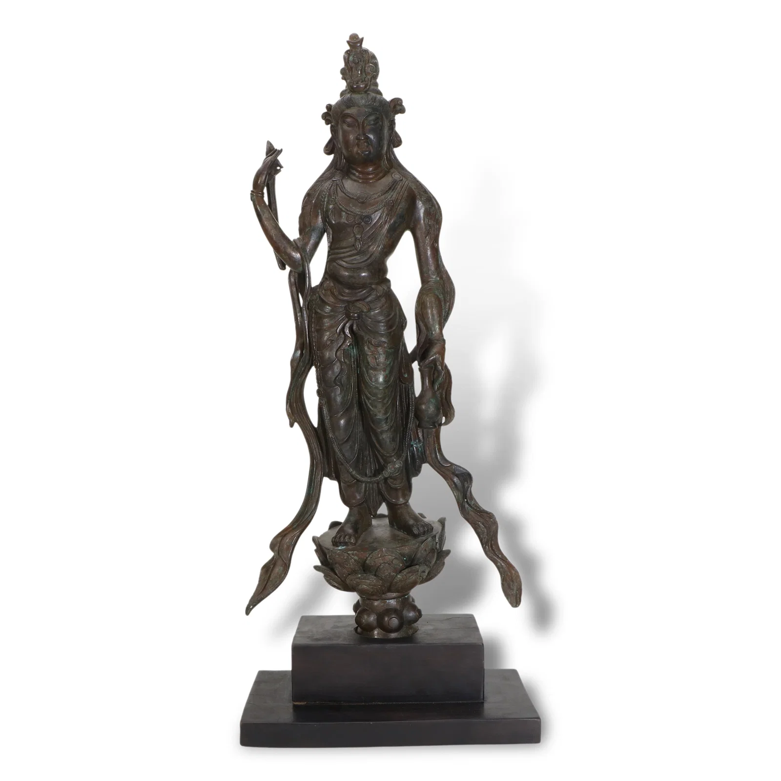 Tang Dynasty Bronze Standing Avalokite?vara Statue